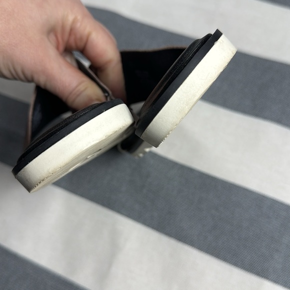 Sorel Womens Ella II Slide Sandals 7.5 Leather Snakeskin Print Summer Travel - Picture 8 of 10